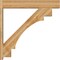Ekena Millwork Merced Block Rough Sawn Outlooker, Western Red Cedar, 8"W x 46"D x 46"H OUT08X46X46MRC05RWR - alternate 4